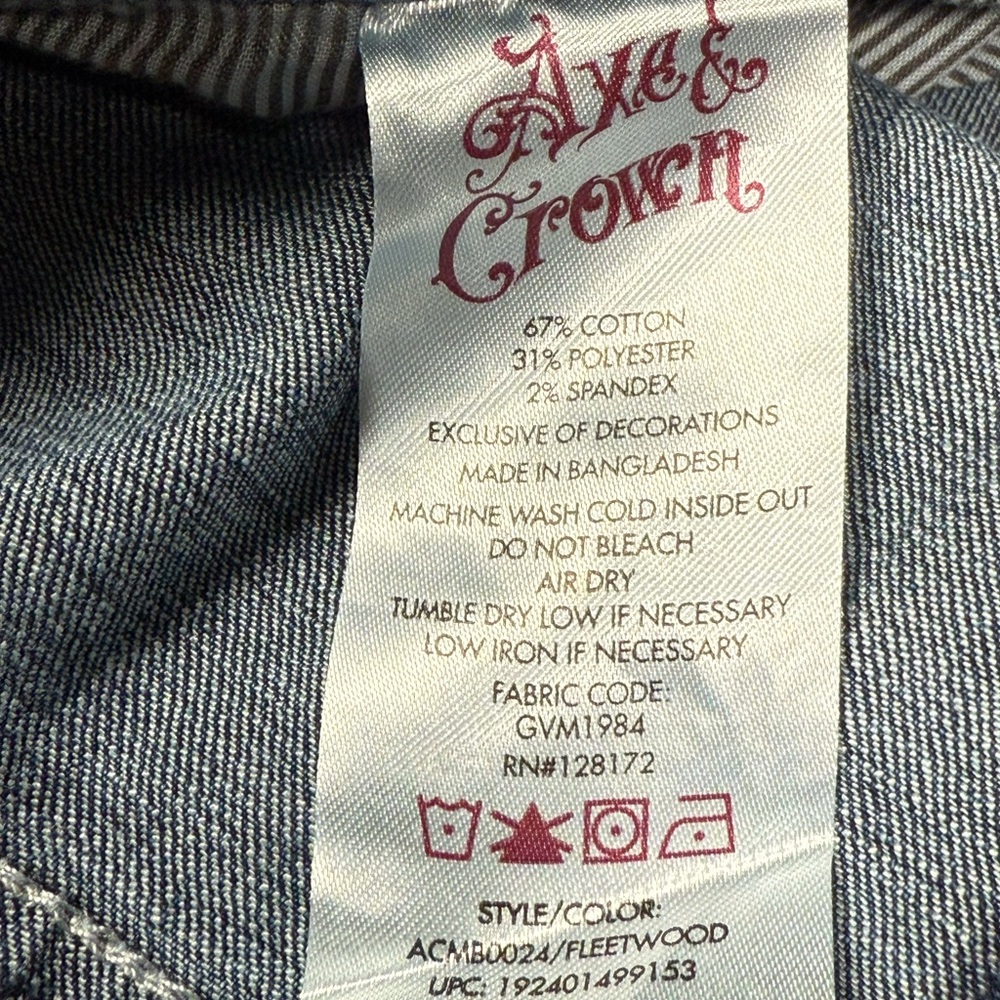 Axe and Crown Men's Slim Fit Jeans Size 34x30 NWT - Picture 7 of 14